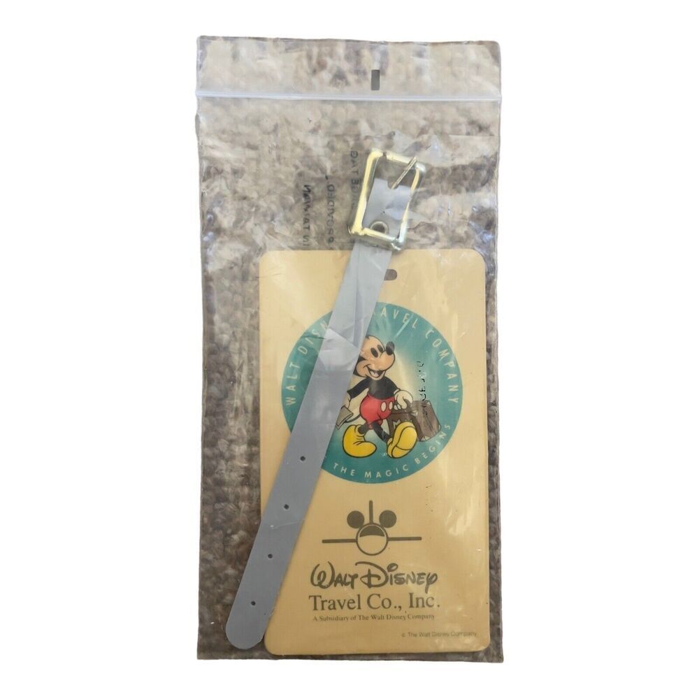 Walt Disney Travel Co Luggage Tag Vintage Mickey Mouse Where the Magic Begins